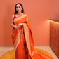 Kesari Moonga Silk Saree