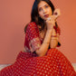 Rajwada maroon Silk Lehenga Set