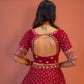Rajwada maroon Silk Lehenga Set