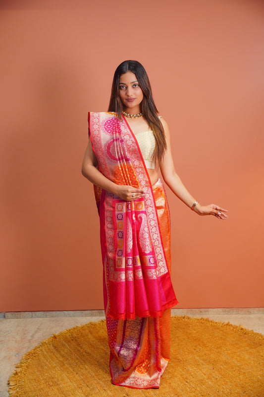 Noor Rangkat Banarasi Saree