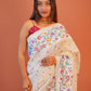 Gulbahar Ivory Floral Saree