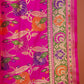 Fuchsia Meher Floral Saree
