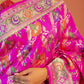Fuchsia Meher Floral Saree