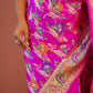 Fuchsia Meher Floral Saree