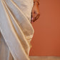 Chandrima Silver Satin Saree
