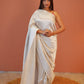 Chandrima Silver Satin Saree