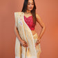 Heer Ivory Floral Banarasi Saree