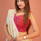 Heer Ivory Floral Banarasi Saree