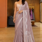 Dusty Lavender Banarasi Saree
